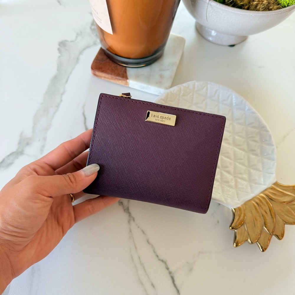 Kate Spade Purple Wallet Sleek Design